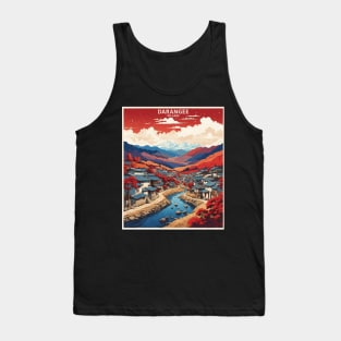 Darangee Village South Korea Starry Night South Korea Travel Tourism Retro Vintage Tank Top